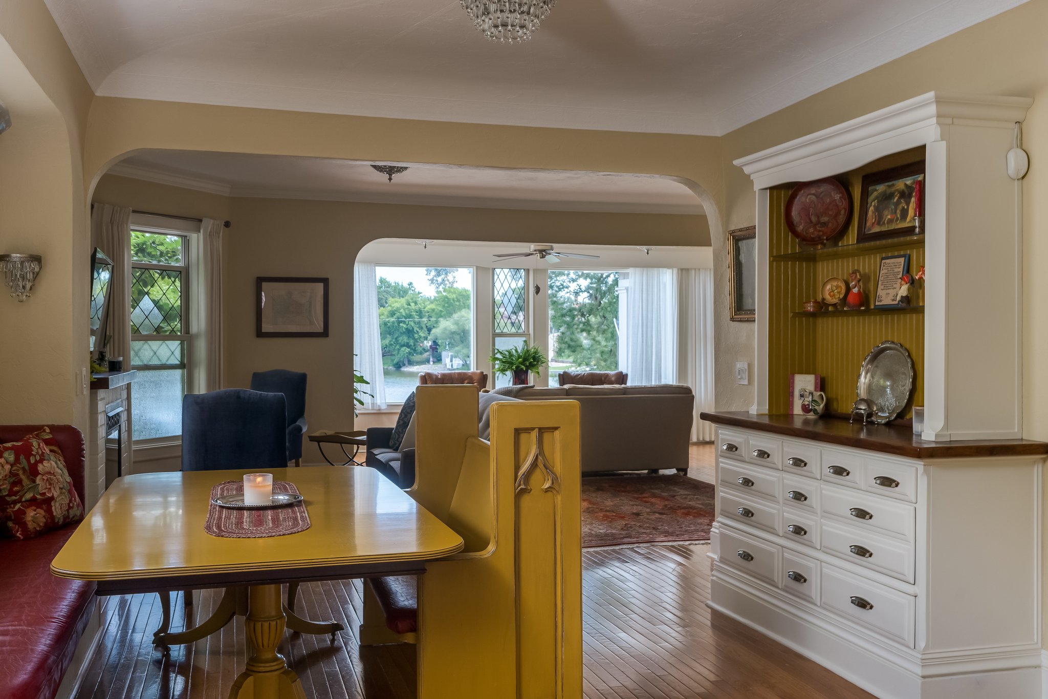 custom dinning hutch with ample storage