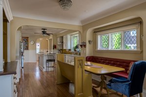 dinning area with custom seating