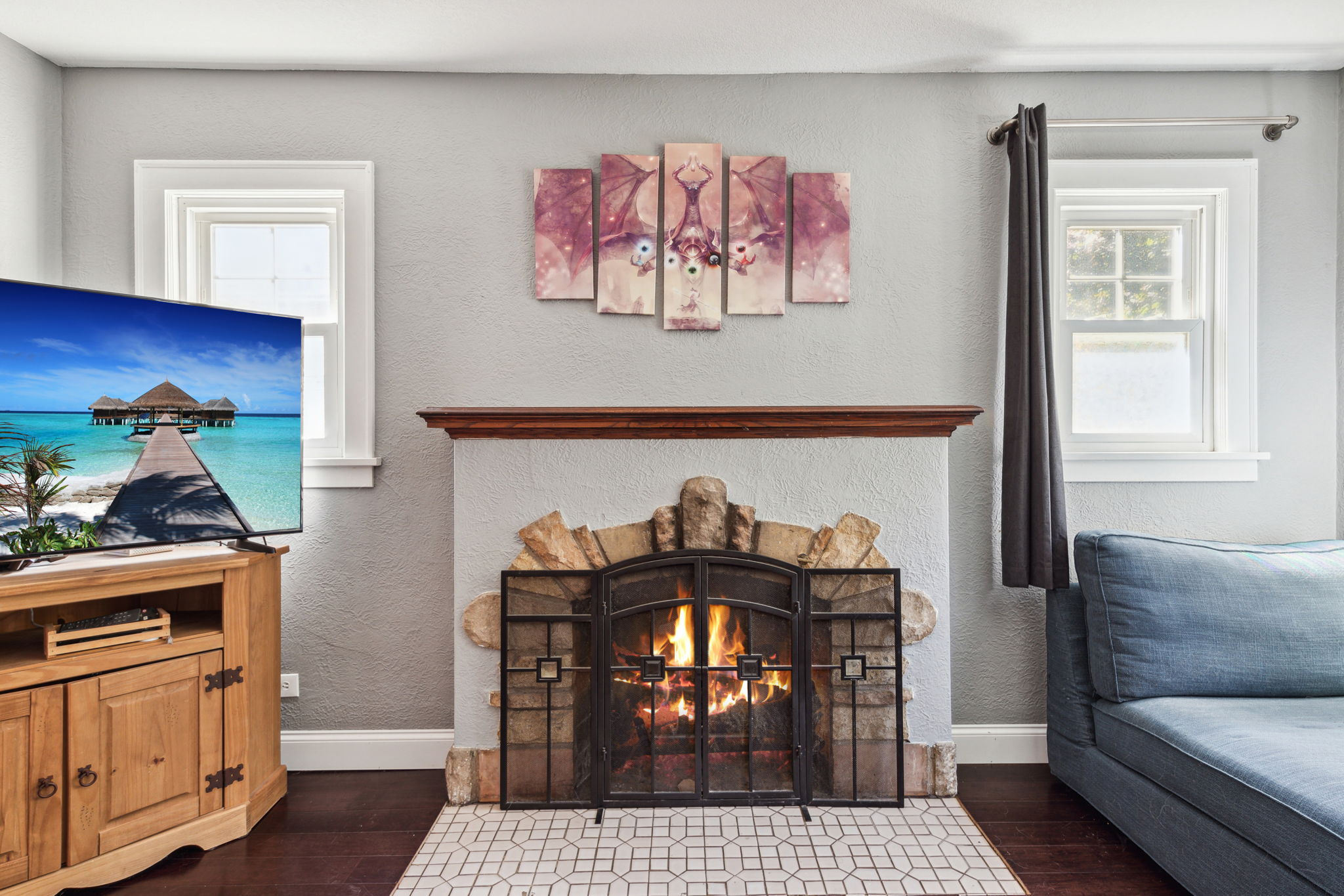 Fireplace (not in use)