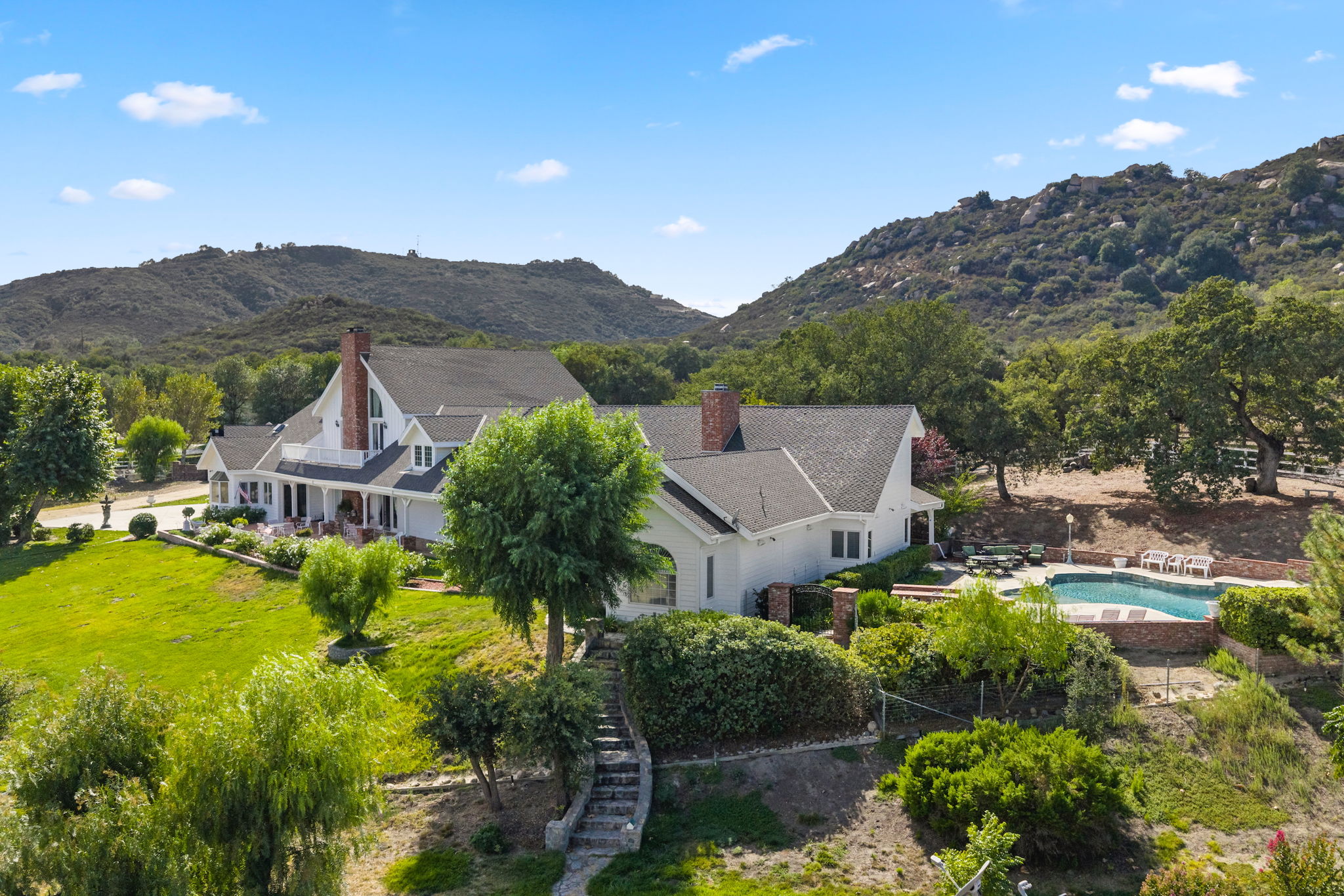 Pool Area Side Of House