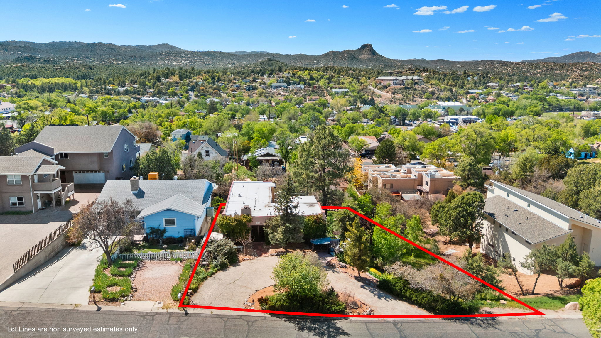 Aerial Front (1) Lot Lines