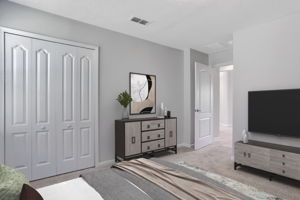Virtually Staged Bedroom