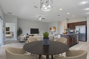 Virtually Staged Dining/Living