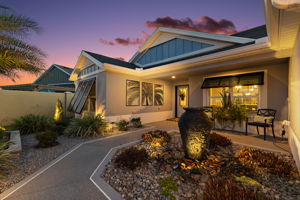 Twilight Front Elevation