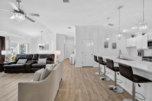 Kitchen and Living Room