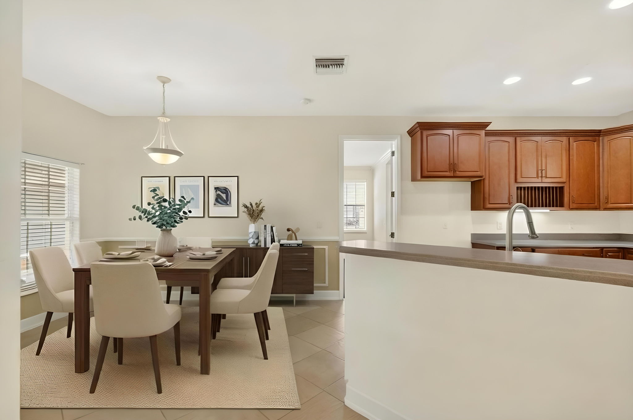 Kitchen and Dinette-Virtually Staged