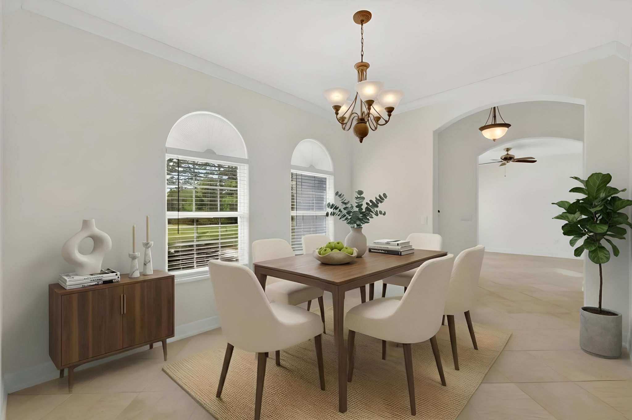 Formal Dining Room-Virtually Staged