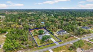 Aerial with Property Lines