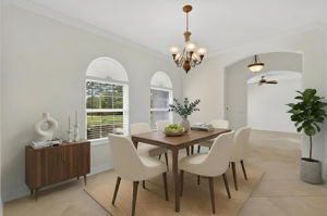 Formal Dining Room-Virtually Staged