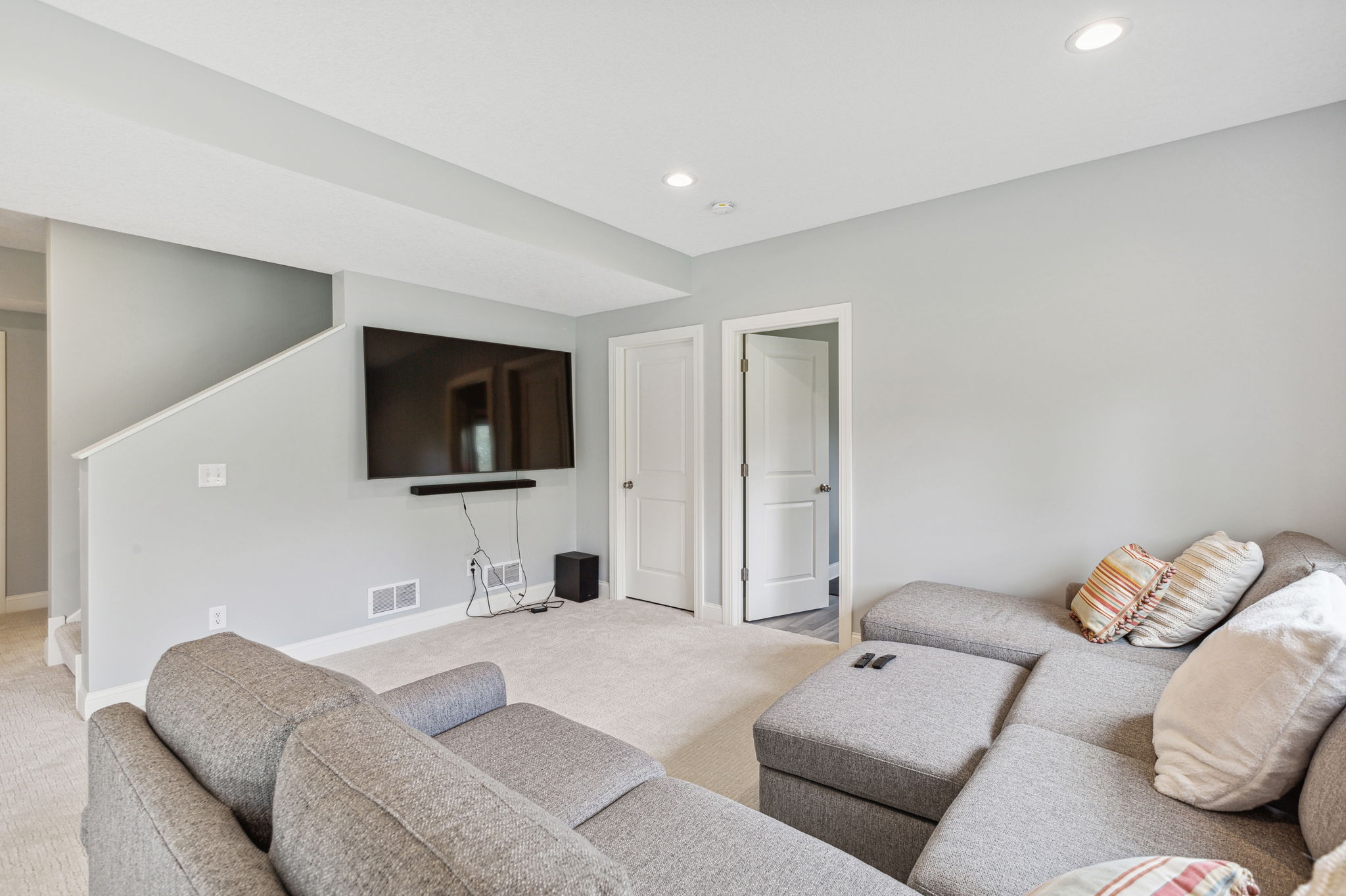 Lower level family room
