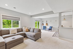 Newly finished lower level