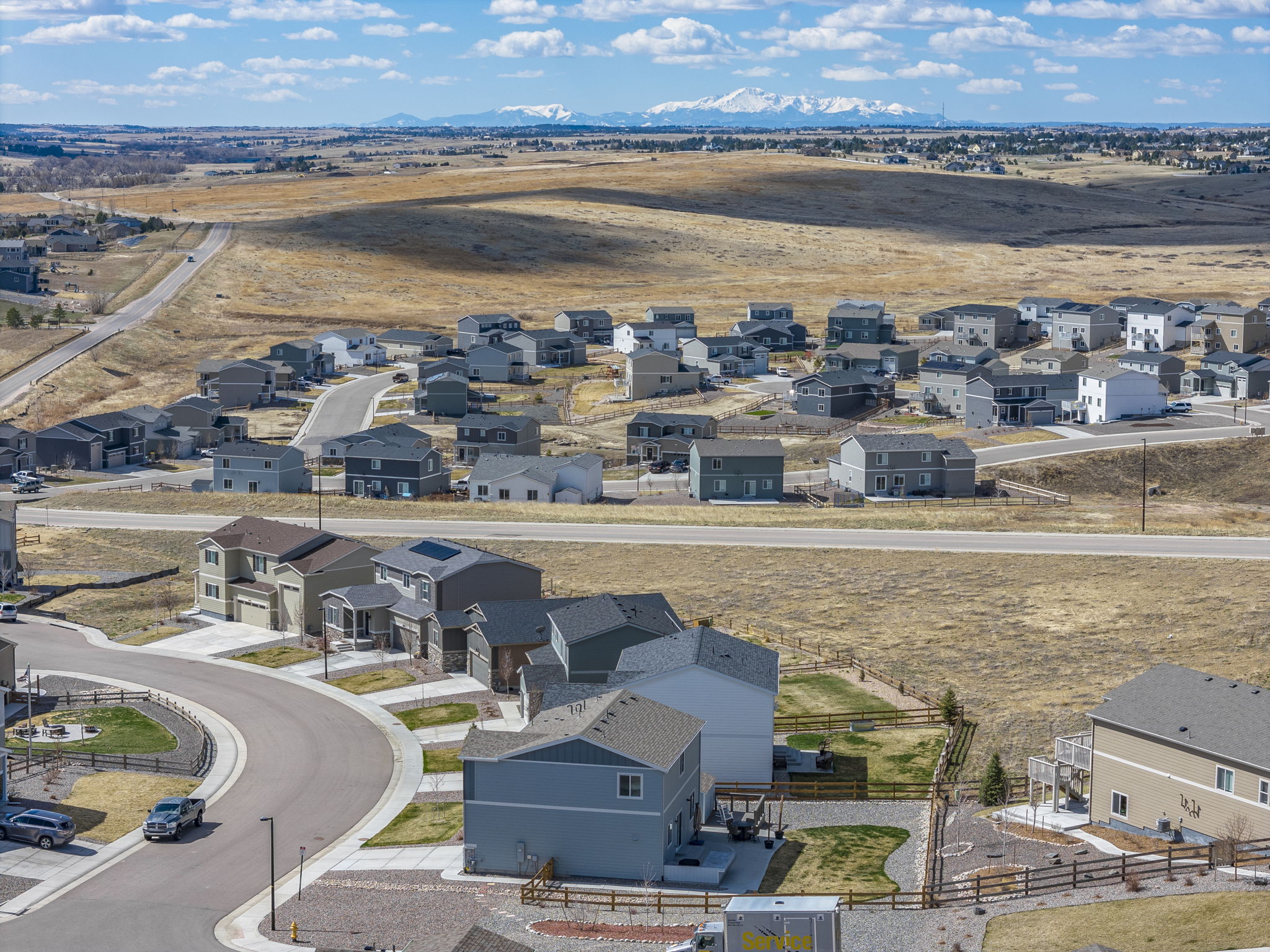 Surrounded by rolling hills and incredible views of Pikes Peak from nearly every access road