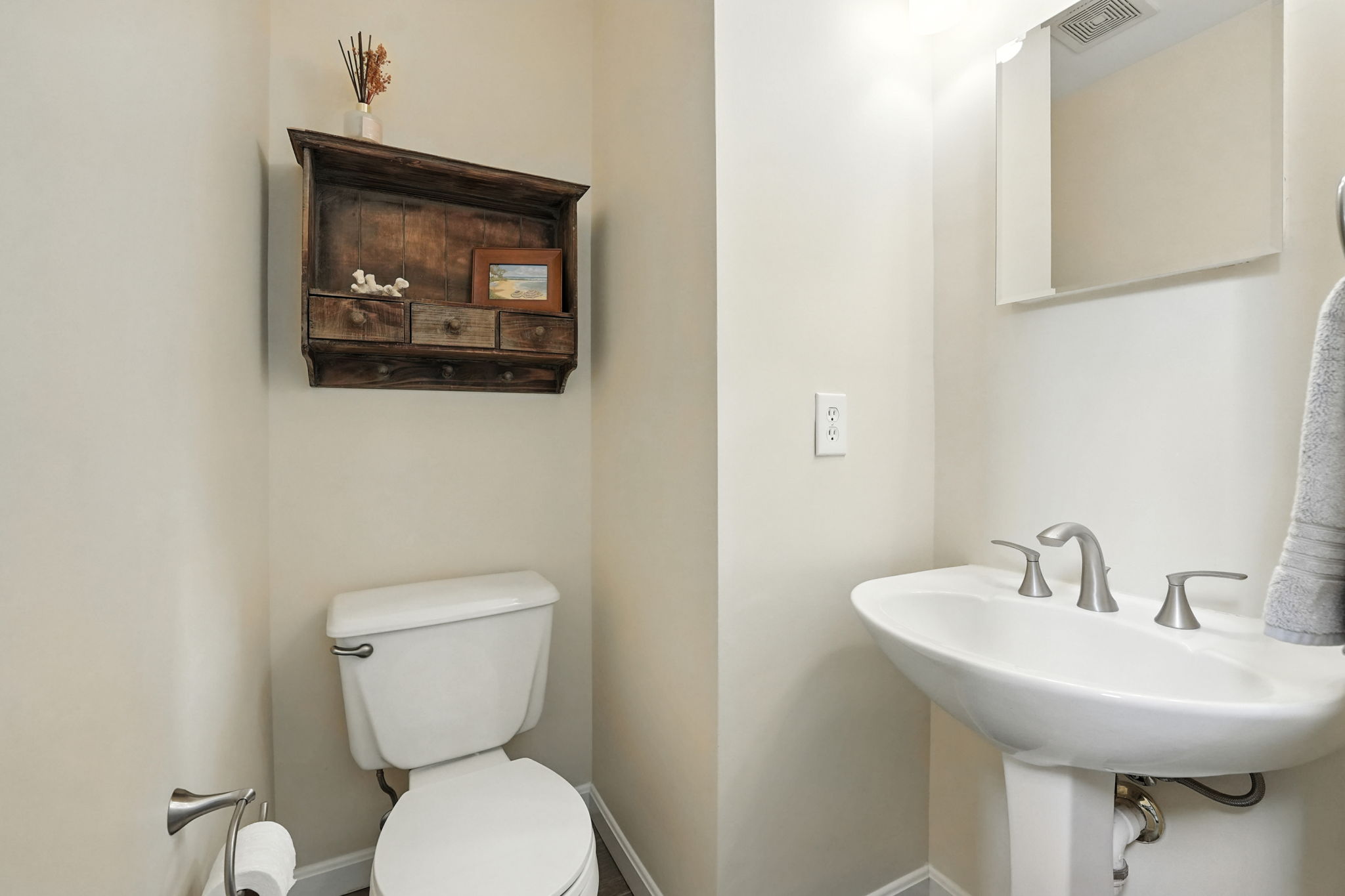Main level half bath