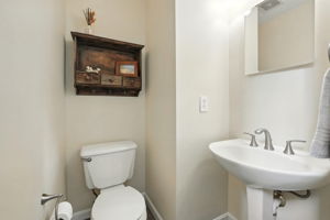 Main level half bath