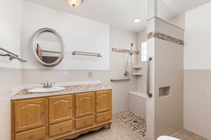 Bathroom with heated floors