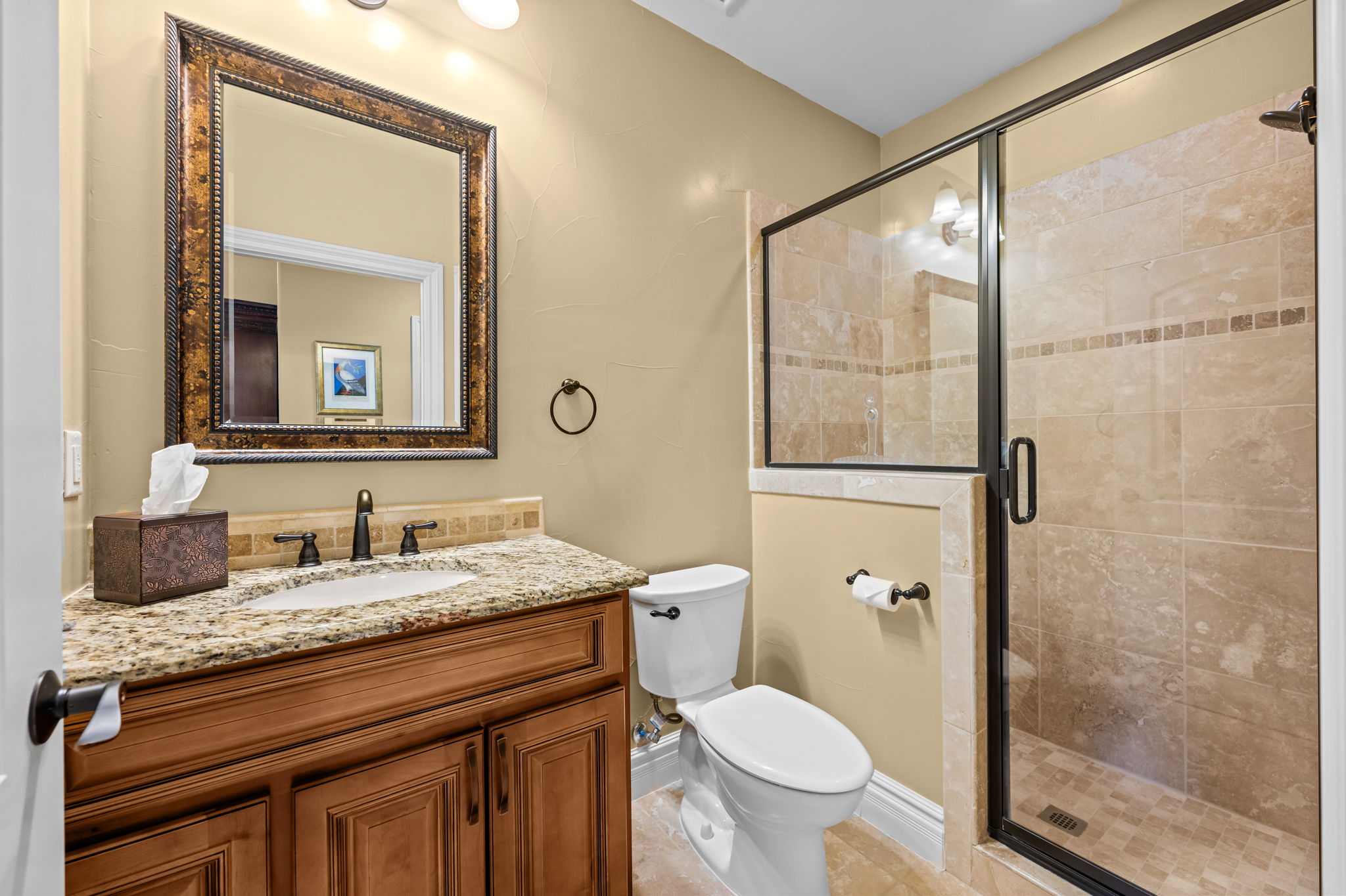 3/4 bath in third ensuite