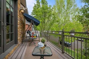 Private balcony from third ensuite bedroom