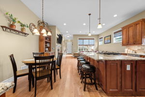Transitions from the dining room