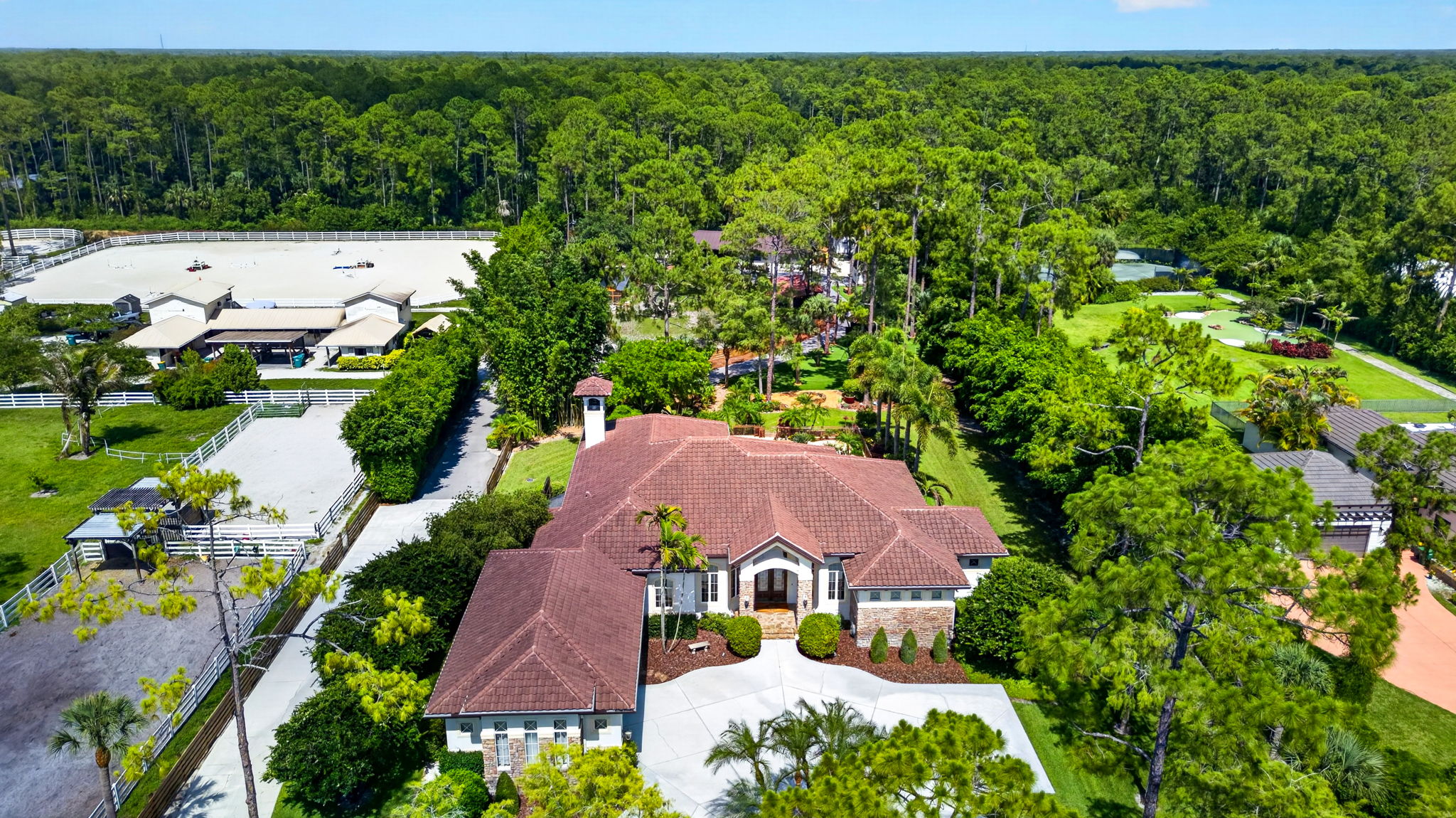 Aerial Front Exterior 2