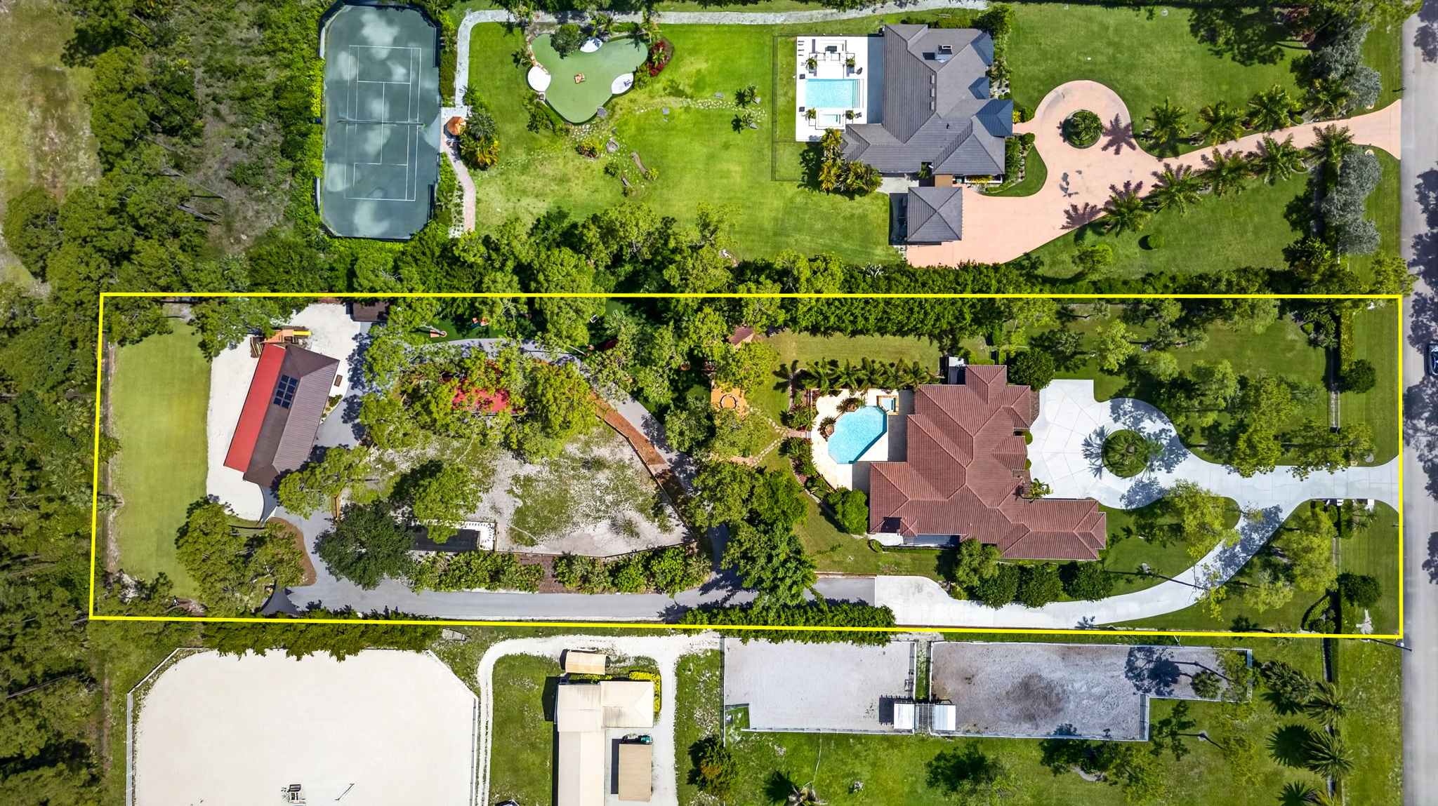 Aerial Overview - lot line