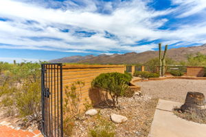Gate to extended backyard