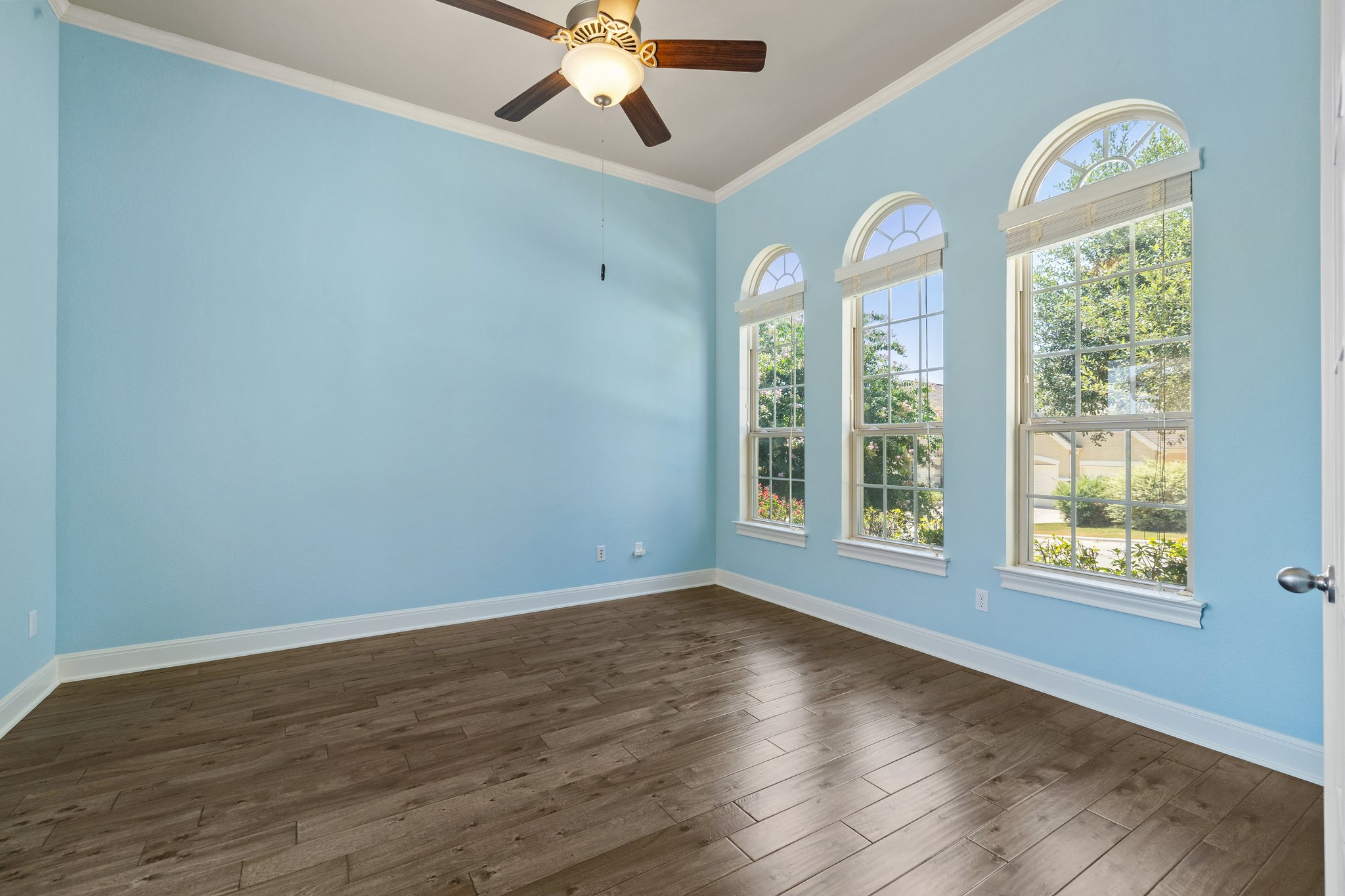 The study at the front of the house can also be used as a sitting area.