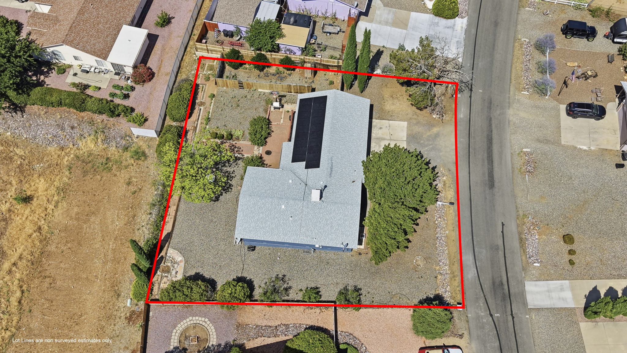 Birds Eye Lot Line
