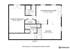 Floor 1 - 4314 Sunnybrook Dr