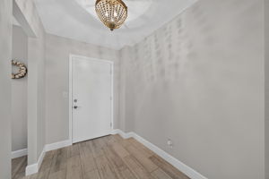 Roomy entrance way