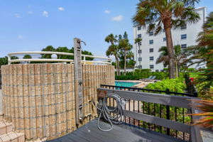 Outdoor beach shower