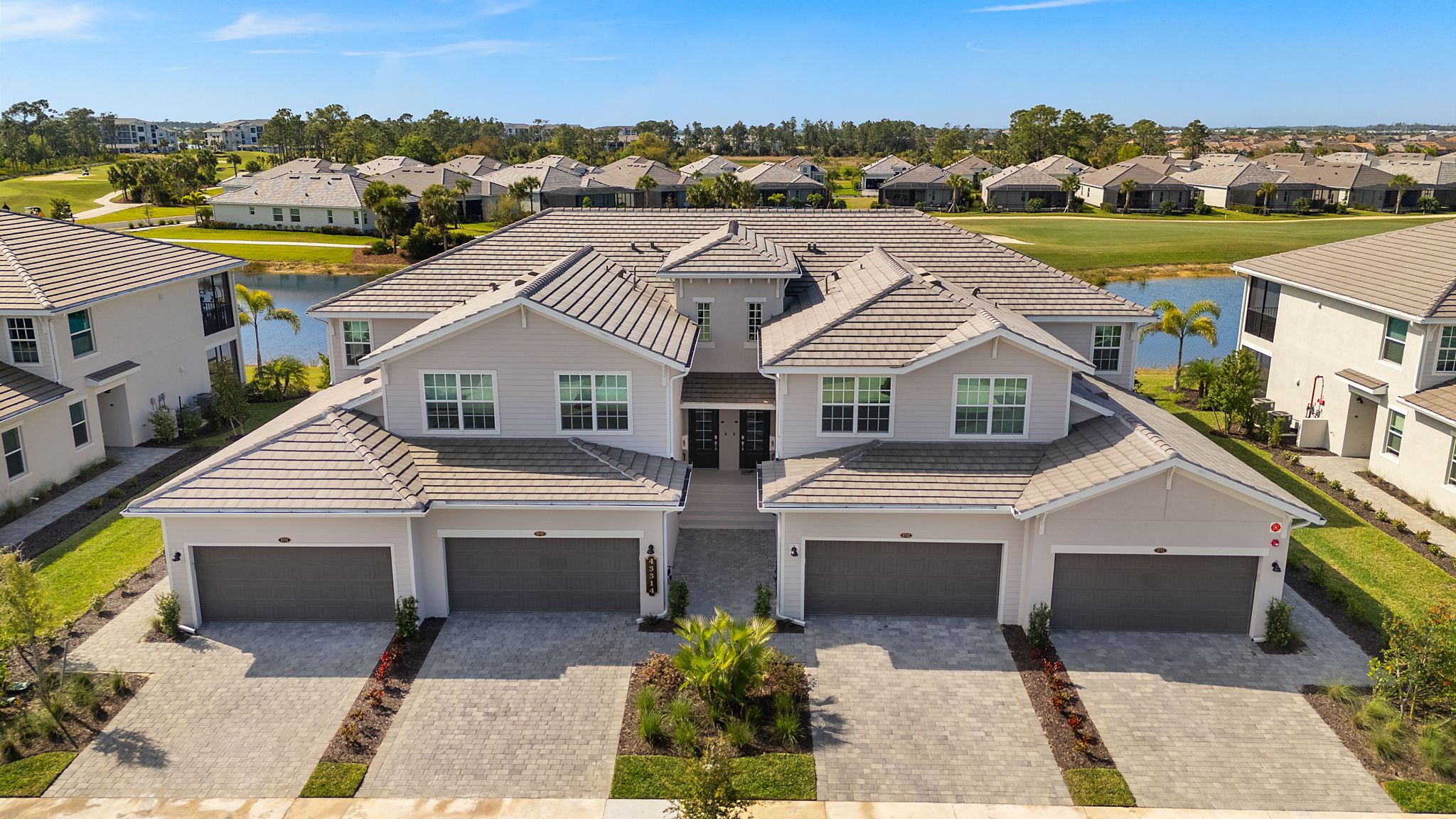 Aerial Front Exterior