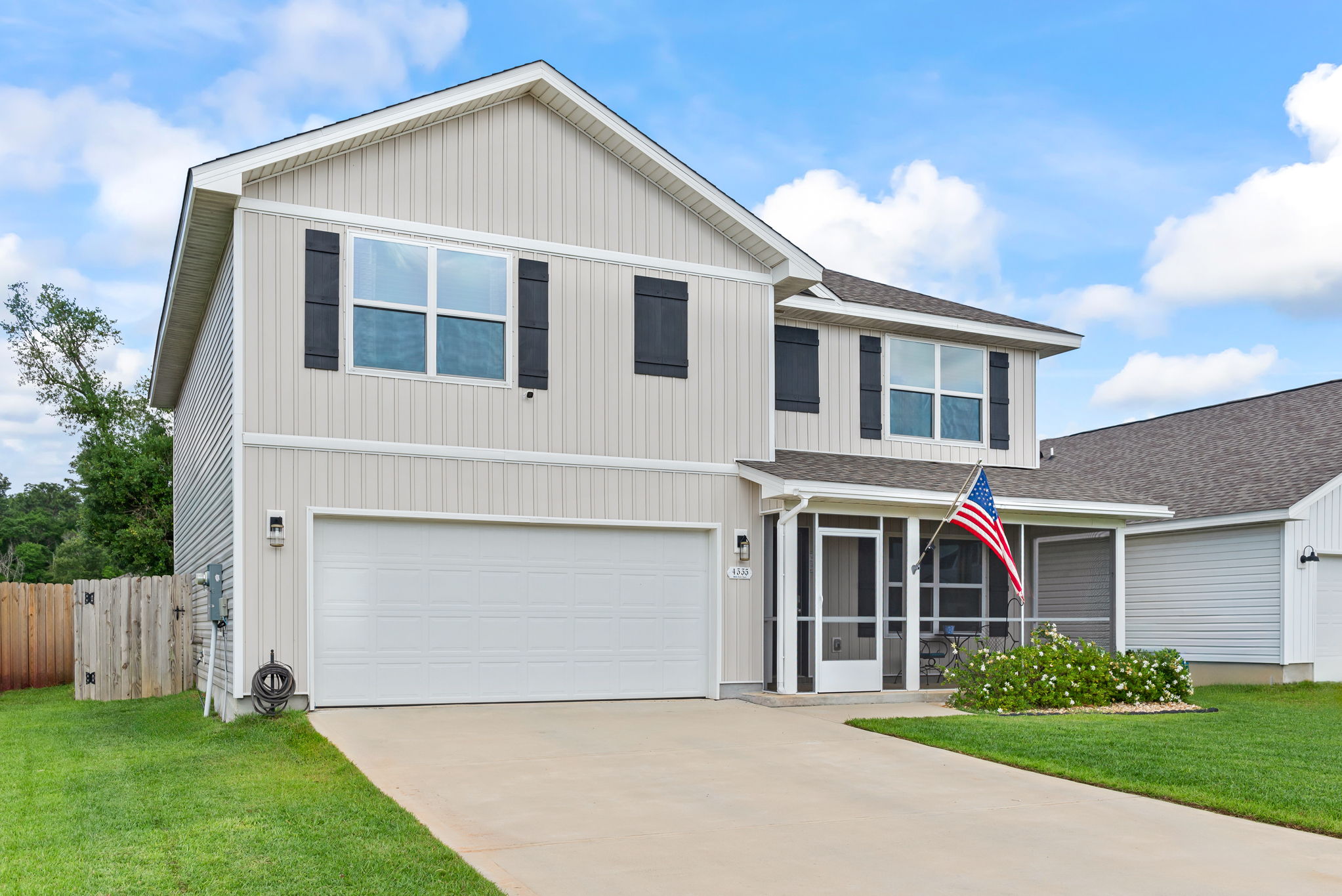 Front of Home Driveway and Garage