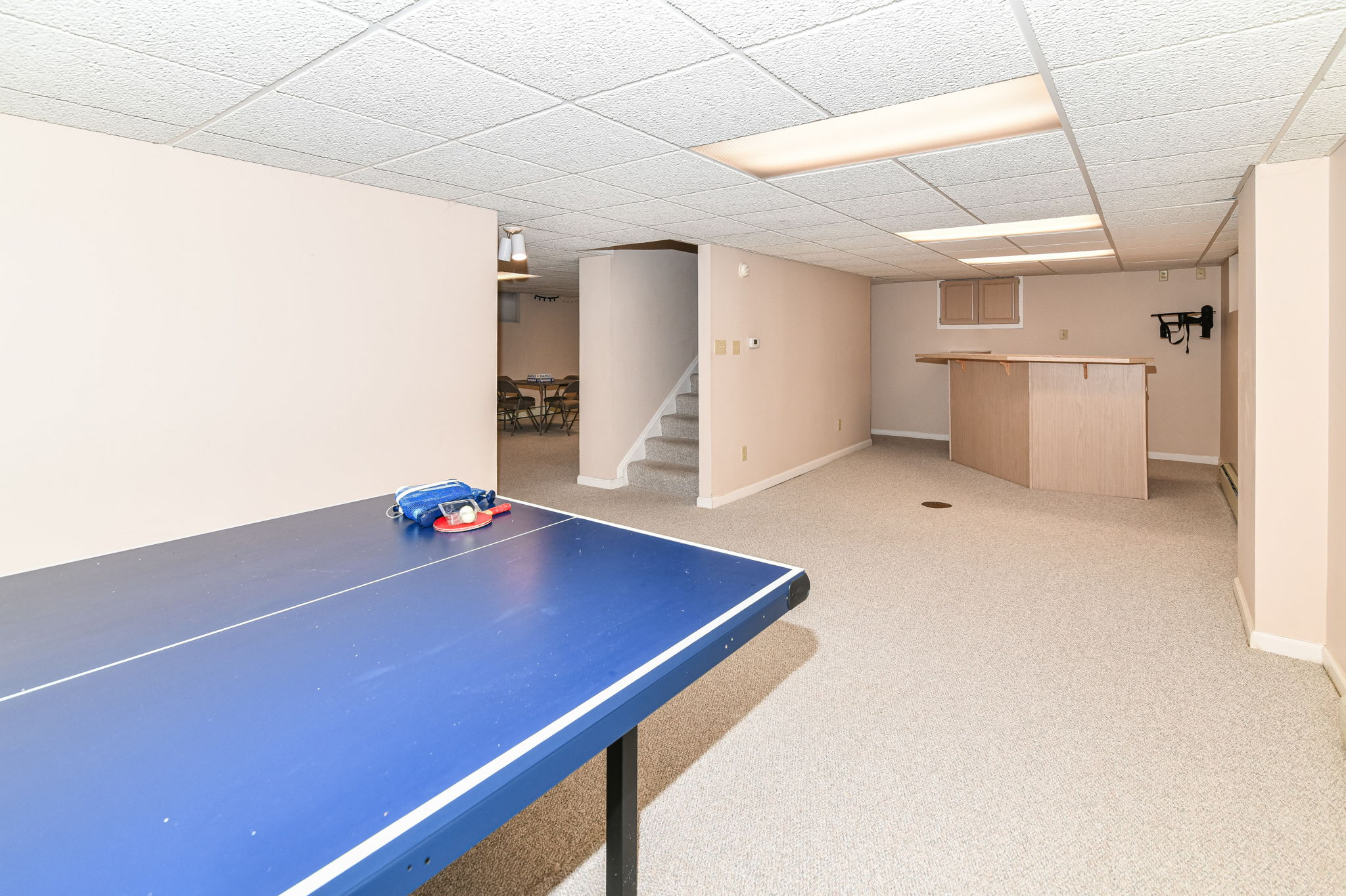 GAME ROOM IN BASEMENT