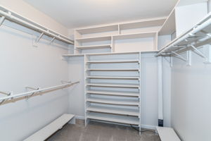 MASTER BEDROOM WALKING CLOSET