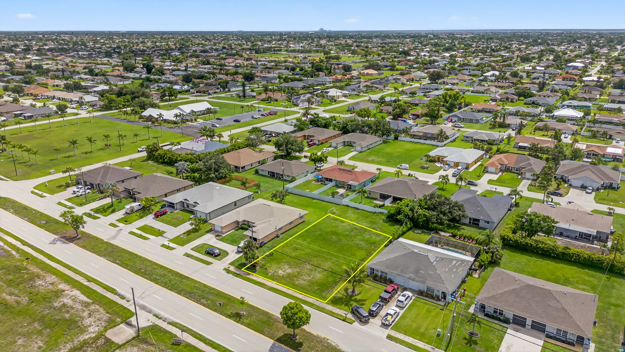 Aerial Front Exterior 3 -Lot Lines