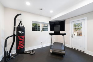 The 6th bedroom is used as an exercise room now