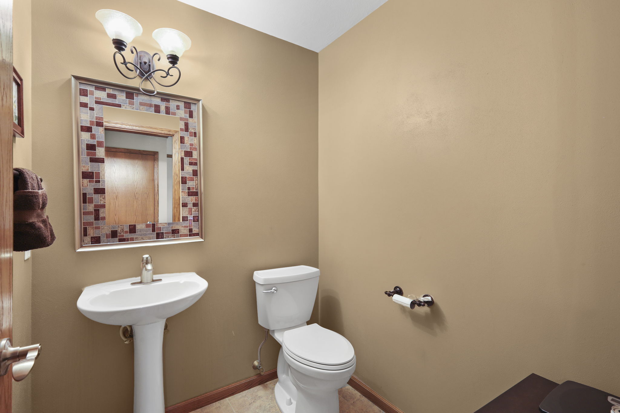 1/2 Bath on Main Floor