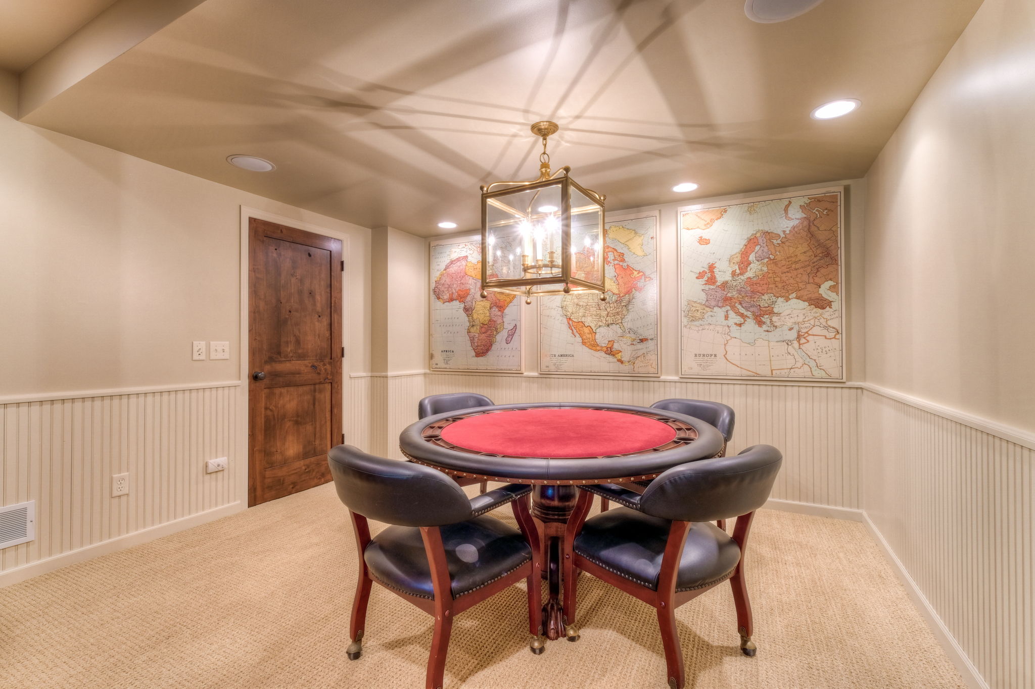 Recreation area of family room