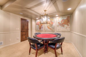 Recreation area of family room