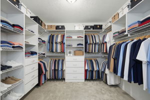 Primary Bedroom Closet Virtually Staged