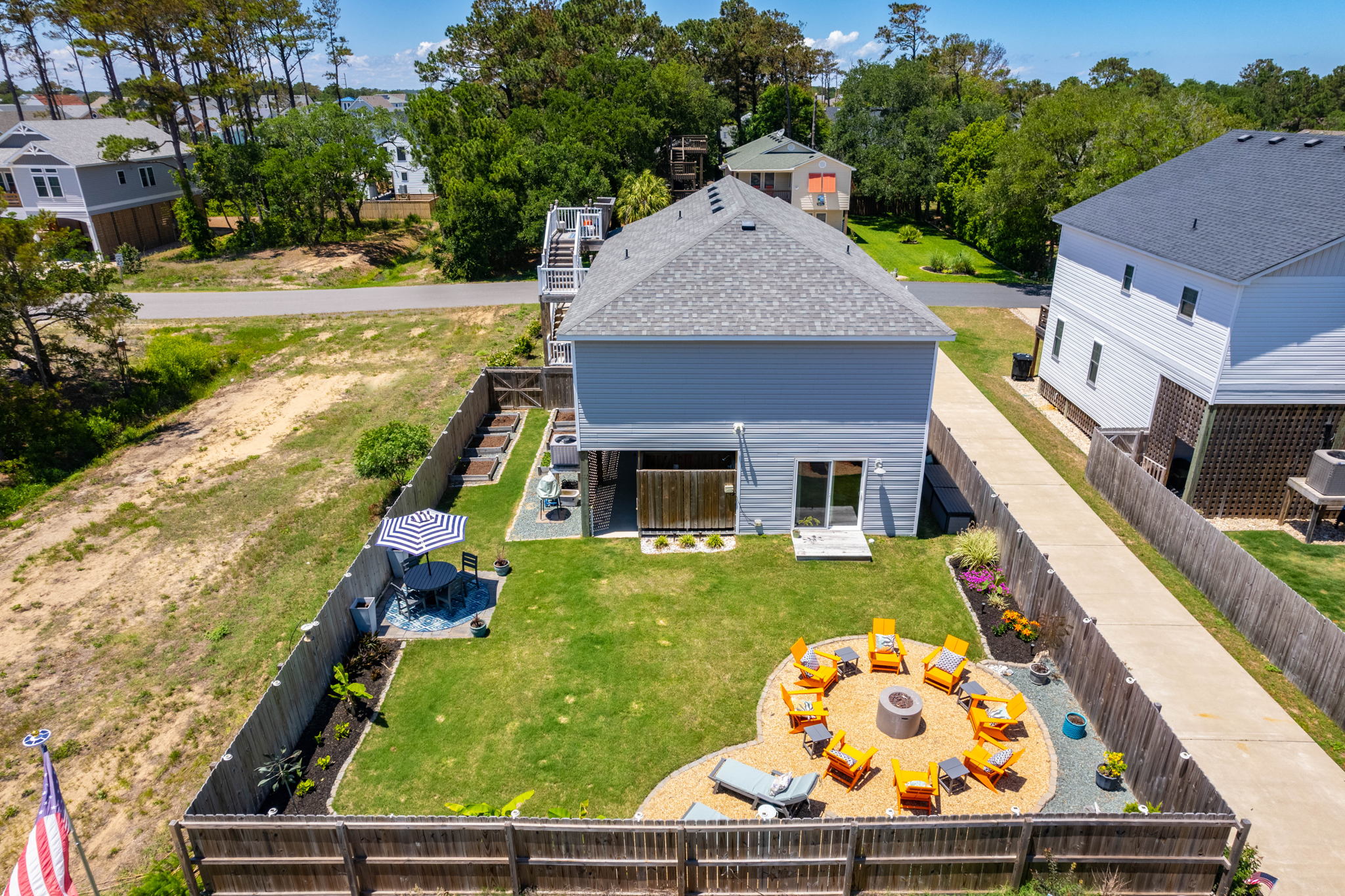 437 W Palmetto | Fenced Yard - Aerial Overview