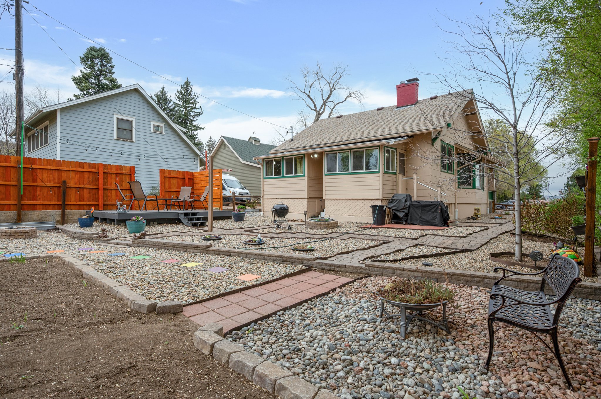 Zero Scaped Backyard oasis.