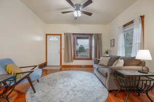 Large Livingroom windows for abundant light.