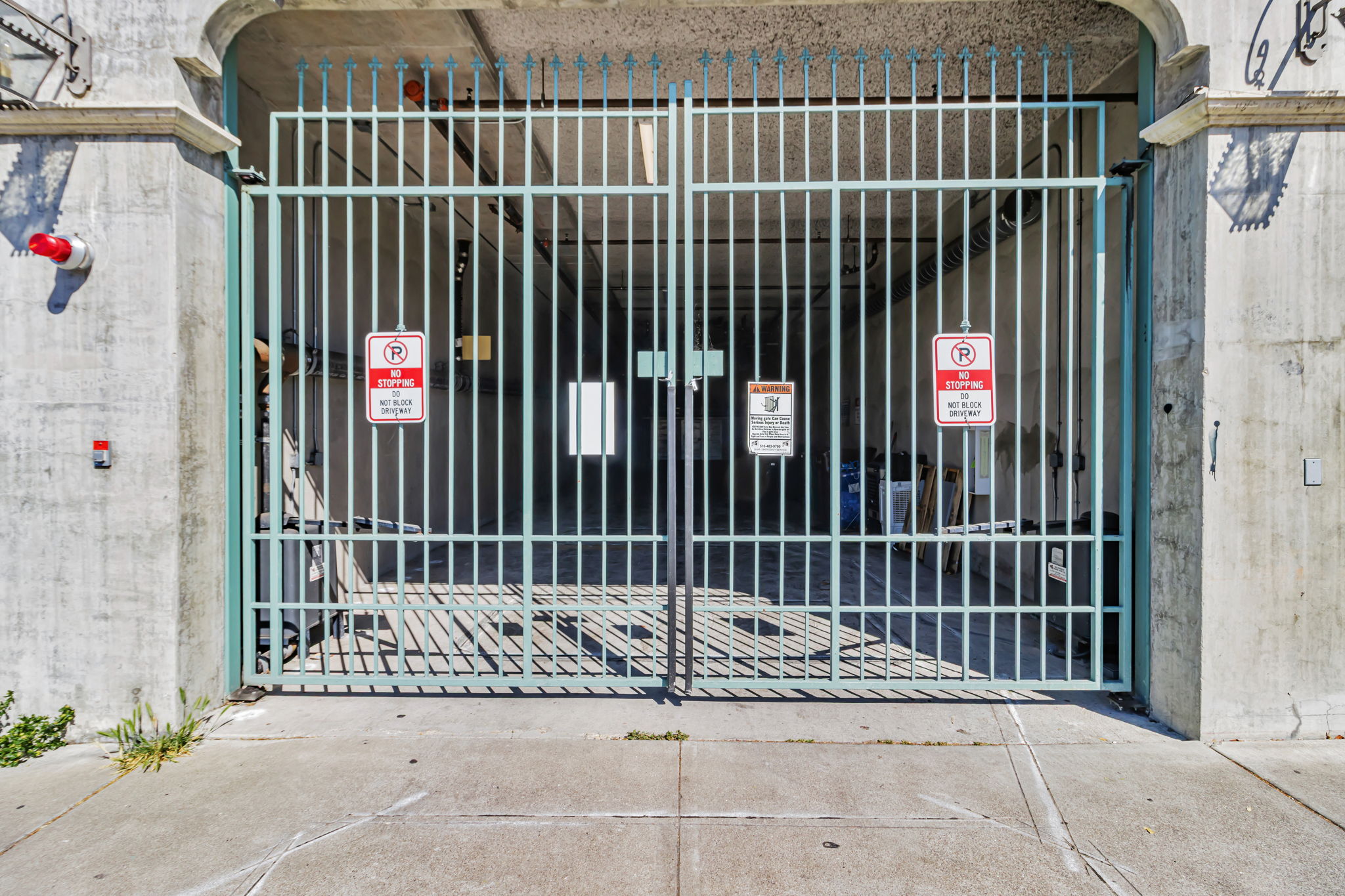 Secure gated parking