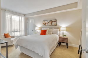 Large walk-in closet in bedroom