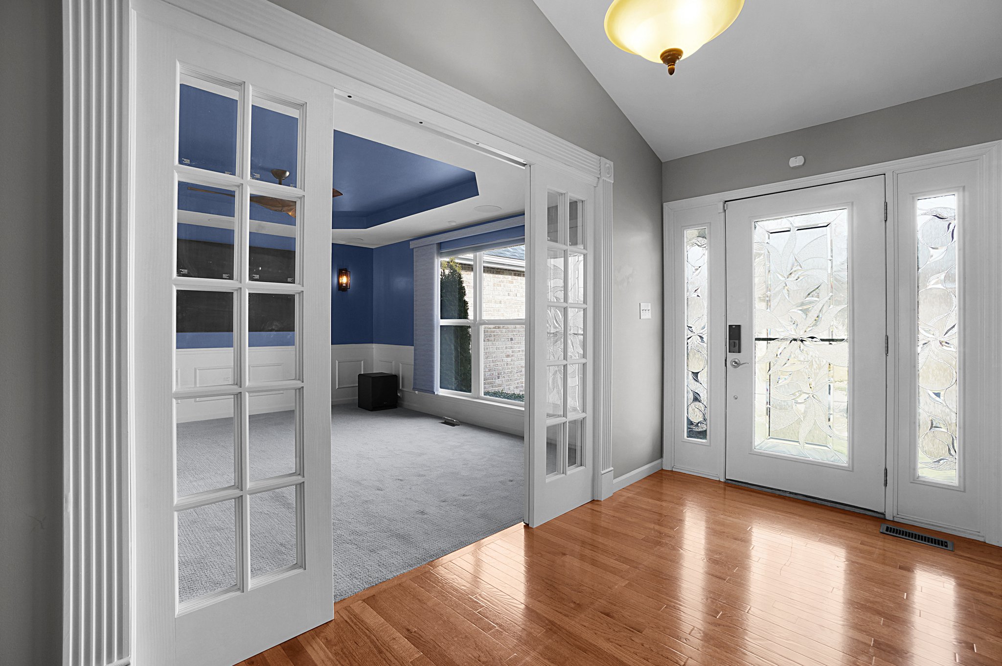 French Doors into the Media Room