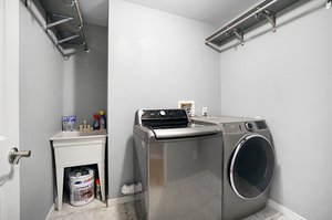 Main floor laundry with sink