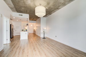 10 Living Room w Kitchen + Foyer