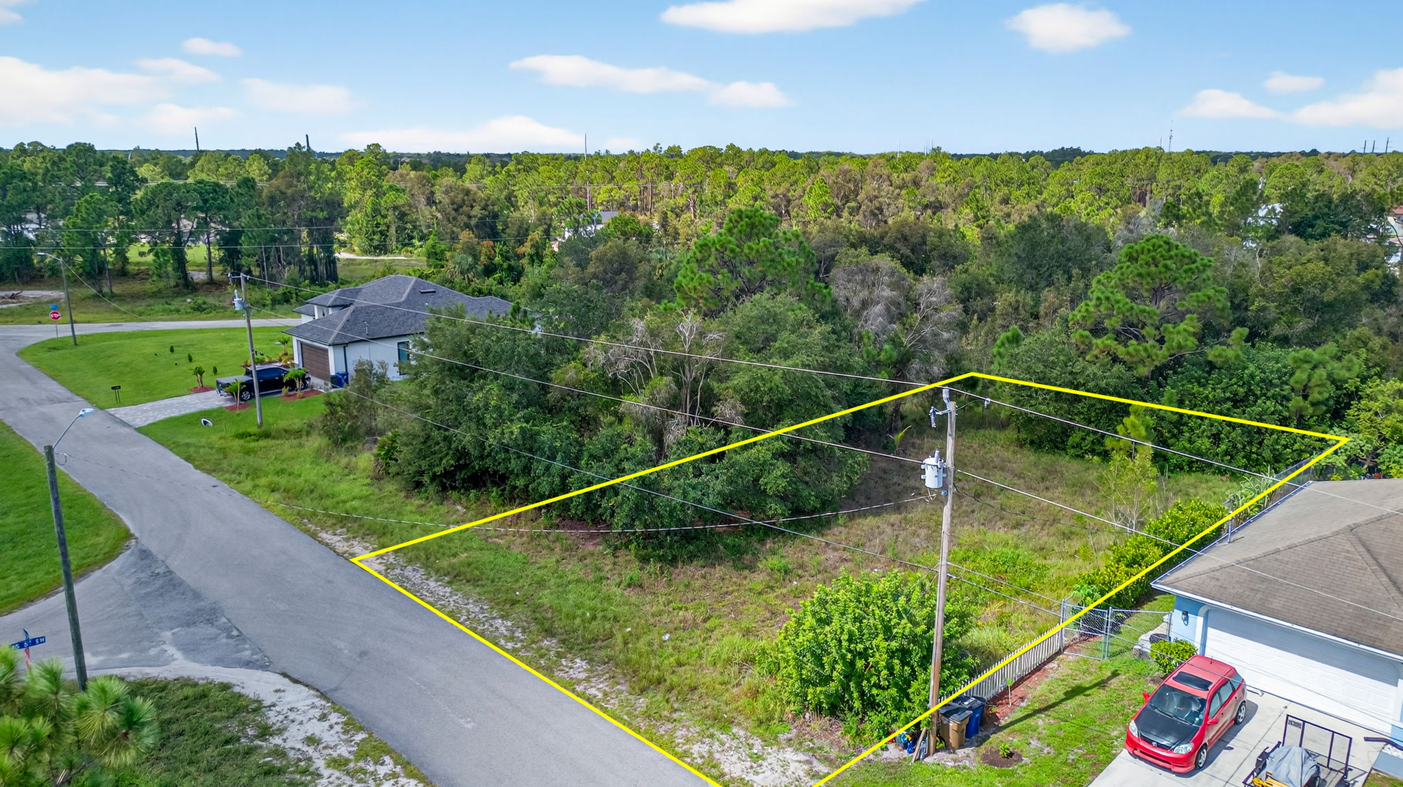 Aerial Front Exterior 2 - lot line