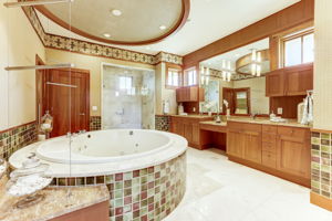 Owners bath with Jetted Tub & Shower